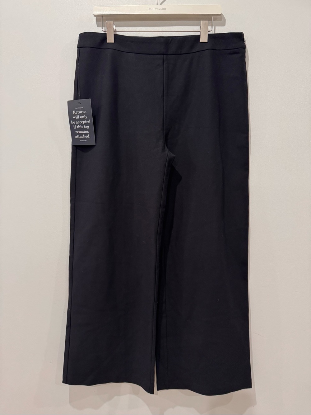 New! Tuckernuck XXL Black Wide Leg Side Zip Comfy Trousers